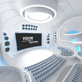 Sci-fi Futuristic Hall 3D model